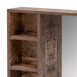 Angebote ? 73x73 Badspiegel Mit Regal & Ablage - Arolina ? 7 Angebote ? 73x73 Badspiegel Mit Regal & Ablage - Arolina ? -Baixon Shop 73x73 badspiegel mit regal ablage in holz dekor eiche dunkel arolina 03