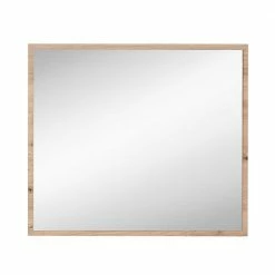 Schlussverkauf ? 80x70x2 Hängespiegel Mit Rahmen In Holzoptik - Kuetra ? -Baixon Shop 80x70x2 haengespiegel mit rahmen in holzoptik wildeiche kuetra 01