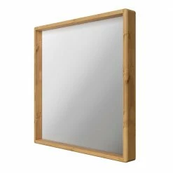 Brandneu ? Wandspiegel In Quadratisch Mit Holzrahmen - Etvina ✔️