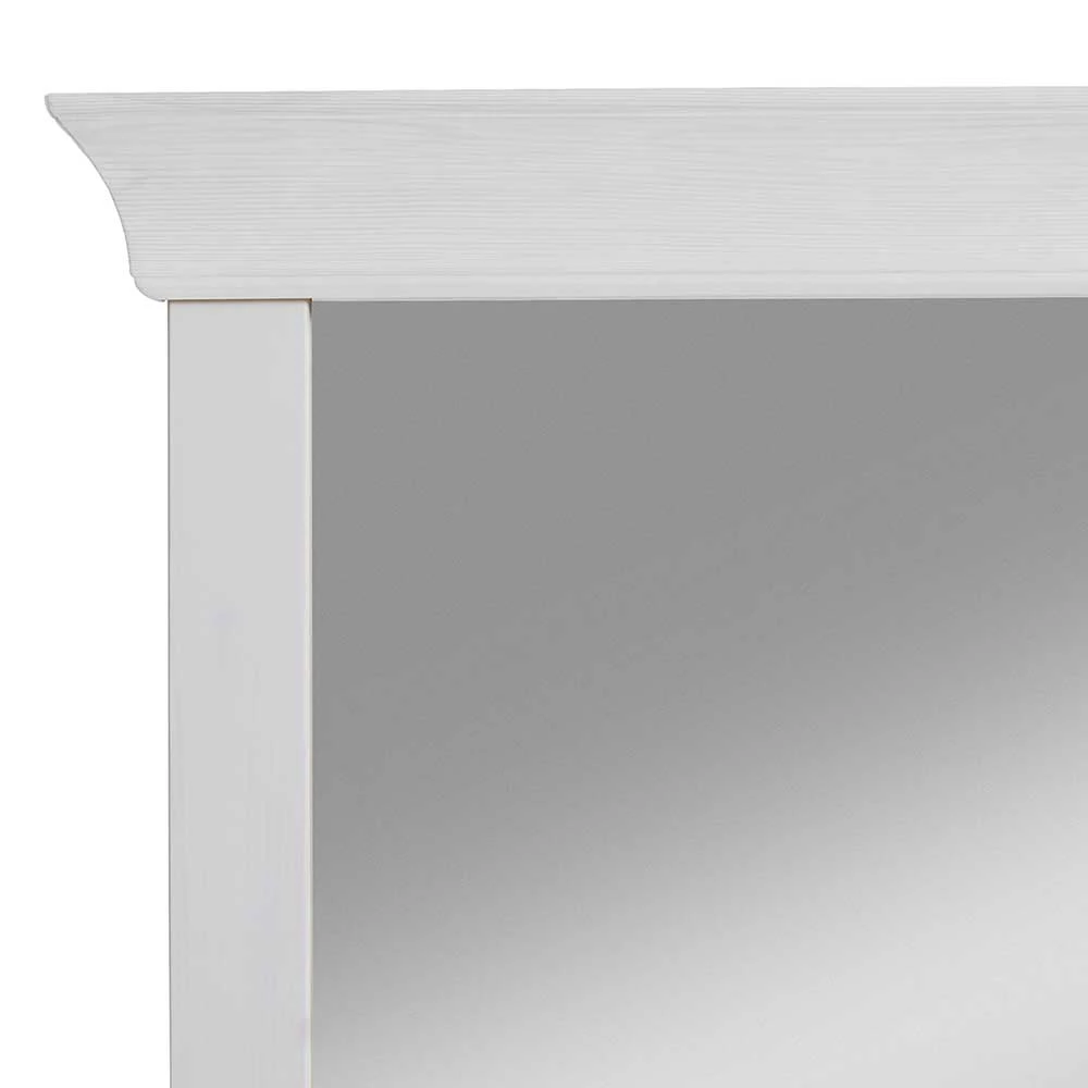 Neu ? Weißer Wandspiegel Mit Kleiderhaken - Satumare ? 5 Neu ? Weißer Wandspiegel Mit Kleiderhaken - Satumare ? – Bild 5