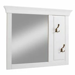 Neu ? Weißer Wandspiegel Mit Kleiderhaken - Satumare ?