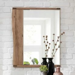 Baixon Shop -Baixon Shop wildeiche wandspiegel mit baumkante 65x81x3 cm online kaufen konvava 01