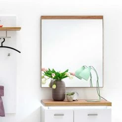 Neu ? Zeitloser Wandspiegel 75x87x2 Cm - Nusenia ? 7 Neu ? Zeitloser Wandspiegel 75x87x2 Cm - Nusenia ? -Baixon Shop zeitloser wandspiegel 75x87x2 cm in wildeiche nachbildung nusenia 03